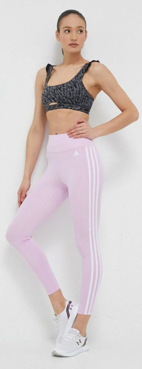 Adidas roze ženske fitness tajice