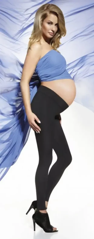 Jeftine trudničke tajice klasičnog kroja Bas Bleu Suzy u crnoj boji